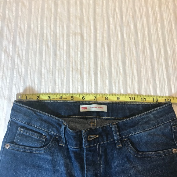 Girls Levis Skinny Jeans With Stars - Size 16 Reg - Picture 3 of 8